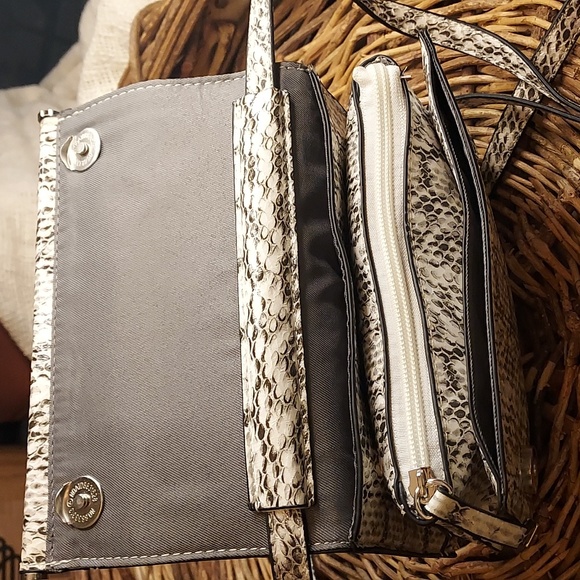 Snake Print Crossbody/Clutch Bag by ALFANI